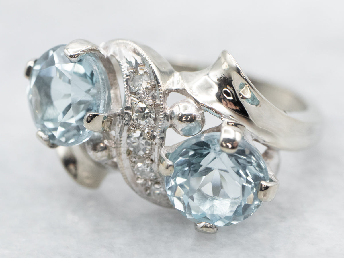 Silver White Topaz Ring - Lilly | Linjer Jewelry